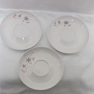 Franciscan "Happy Talk" Saucers, Set Of 3